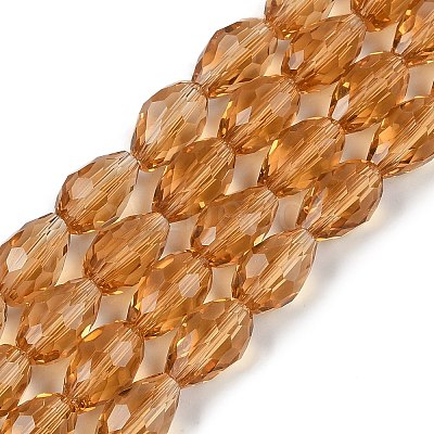 Glass Beads Strands GLAA-R024-11x8mm-17-1