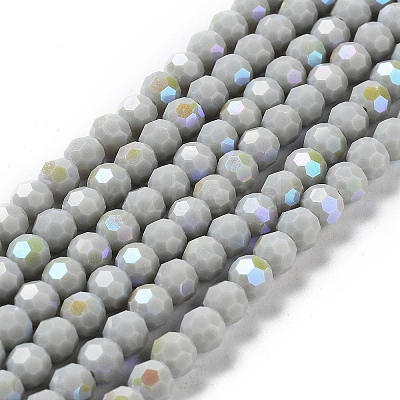 Opaque Glass Beads Strands EGLA-A035-P6mm-L22-1