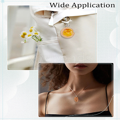 12Pcs 6 Styles Opaque Resin Pendants CRES-LP0001-10A-1