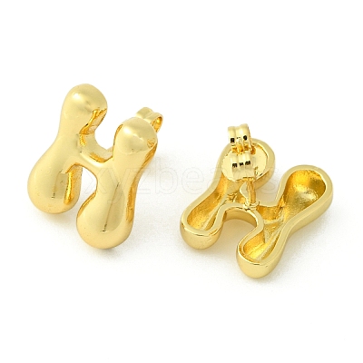 Rack Plating Brass Earrings EJEW-S222-01G-H-1
