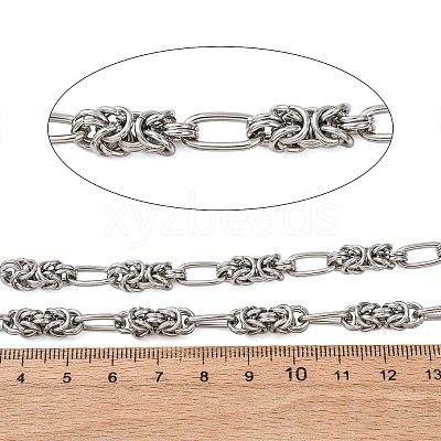 304 Stainless Steel Knot Link Chains CHS-A021-06B-P-1