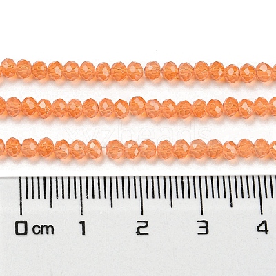 Baking Paint Transparent Glass Beads Strands DGLA-A034-J2mm-B03-1