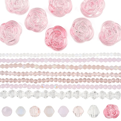 Transparent Glass Beads Set GLAA-YW0004-99-1