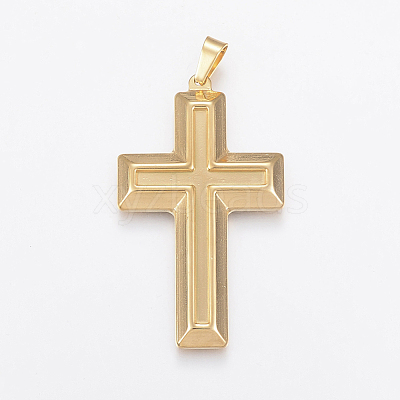 304 Stainless Steel Big Pendants STAS-I077-06-1