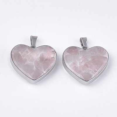 Natural & Synthetic Mixed Stone/Shell Pendants STAS-T043-01-1