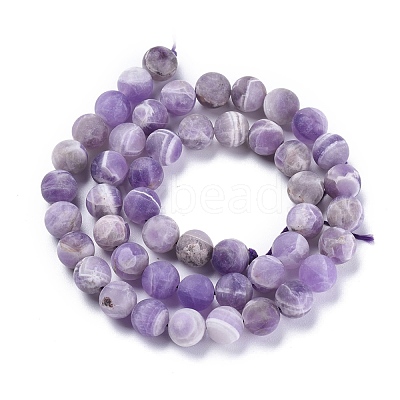 Natural Amethyst Beads Strands G-I288-A01-8mm-1