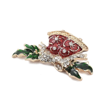 Christmas Alloy Rhinestone Cabochons FIND-U016-03G-02-1