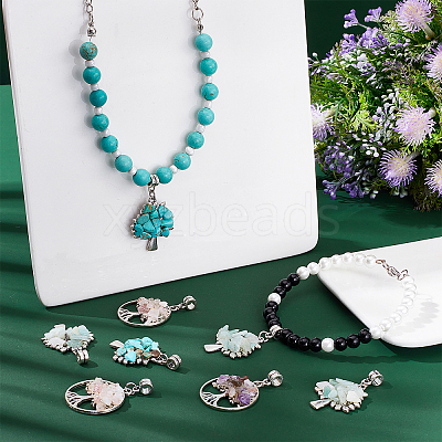 16Pcs 4 Styles Alloy European Dangle Charms FIND-SC0003-21-1
