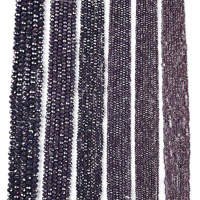 Electroplate Glass Beads Strands EGLA-A044-P8mm-B11-1