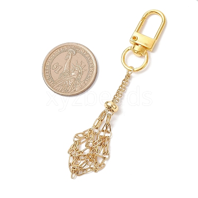 304 Stainless Steel Macrame Pouch Empty Stone Holder Pendant Decorations HJEW-JM04379-01-1