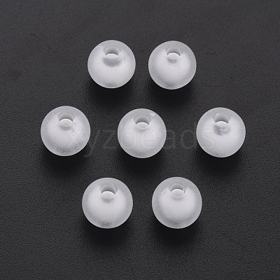 Frosted Acrylic Beads FACR-Q006-10mm-01-1