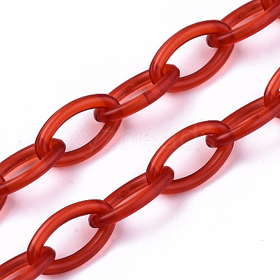 Handmade Transparent ABS Plastic Cable Chains LS-X-KY-S166-001D-1