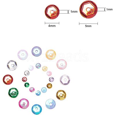 Plastic Paillette Beads PVC-NB0001-02-1