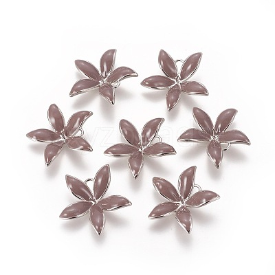 Brass Enamel Peg Bails Pendants KK-F803-26P-02-NF-1