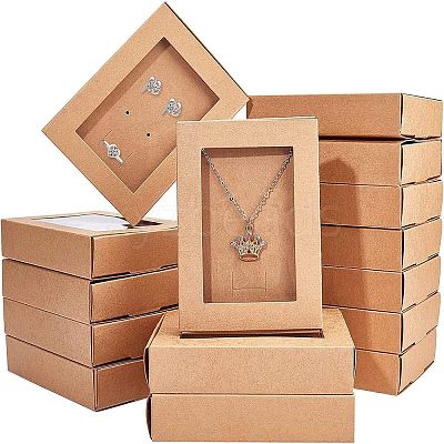 Foldable Drawer Type Creative Kraft Paper Box LS-CON-WH0077-12-1