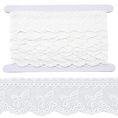 8Yards Flat Hollow Polyester Lace Trim OCOR-GF0006-07B-1