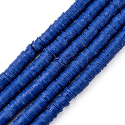 Handmade Polymer Clay Beads Strands CLAY-R089-6mm-Q053-1