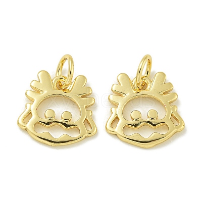 Rack Plating Brass Pendants KK-K386-01K-G-1