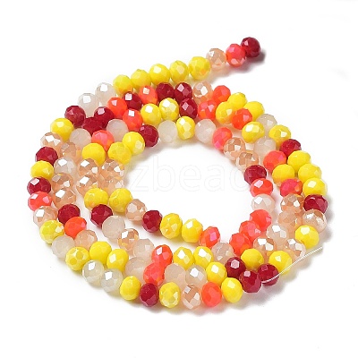 Glass Beads Strands EGLA-A034-M4mm-01-1