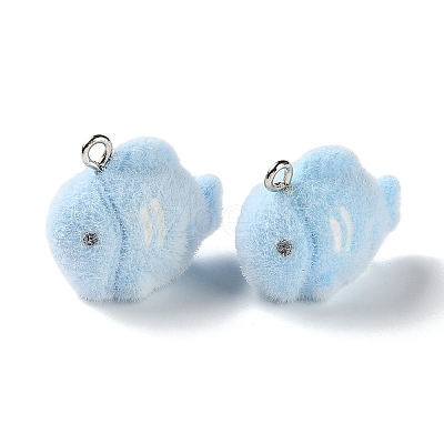 Ocean Theme Flocking Opaque Resin Pendants RE-CBA4F9B-07A-1