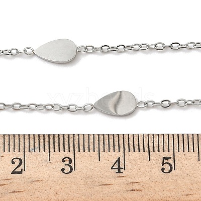 304 Stainless Steel Link Chain Necklaces for Women Men NJEW-K292-01J-P-1