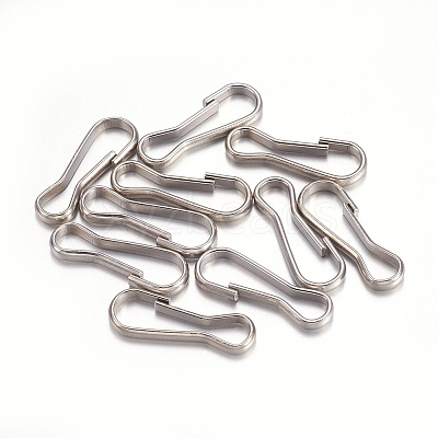 Tarnish Resistant 304 Stainless Steel Keychain Clasp Findings LS-STAS-O105-02P-20mm-1
