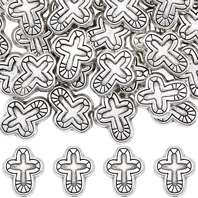 50Pcs Tibetan Style Alloy Beads FIND-SC0021-24-1