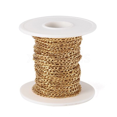 Ion Plating(IP) 304 Stainless Steel Figaro Chains CHS-H007-30G-1