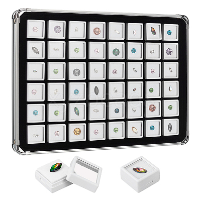 48 Grids Aluminum Boxes CON-WH0086-235B-1