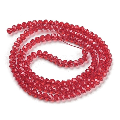 Baking Paint Transparent Glass Beads Strands DGLA-A034-J2mm-B01-1