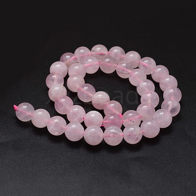 Natural Madagascar Rose Quartz Beads Strands G-K285-33-12mm-02-1