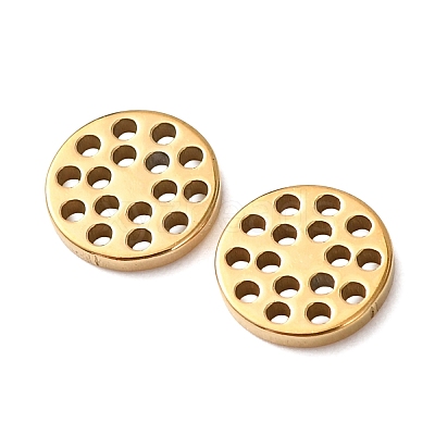 Hollow 304 Stainless Steel Charms STAS-G385-05G-01-1
