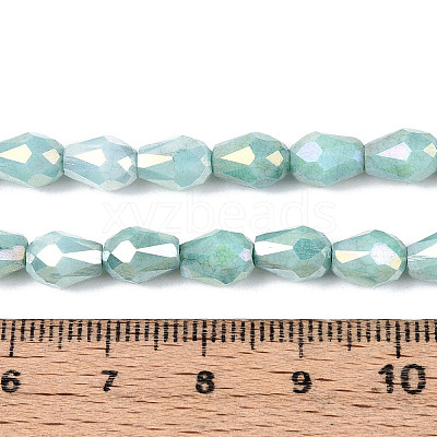 Anti-Tarnish Electroplate Glass Beads Strands GLAA-T025-13A-03-1