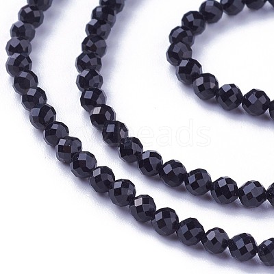 Faceted Glass Beads Strands G-F619-09B-3mm-1