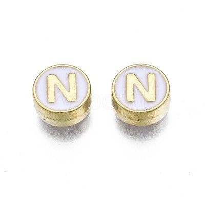 Alloy Enamel Beads X-ENAM-N052-006-01N-RS-1