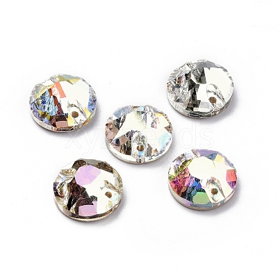 Flat Round Shape Sew on Rhinestone RGLA-C001-10B-1