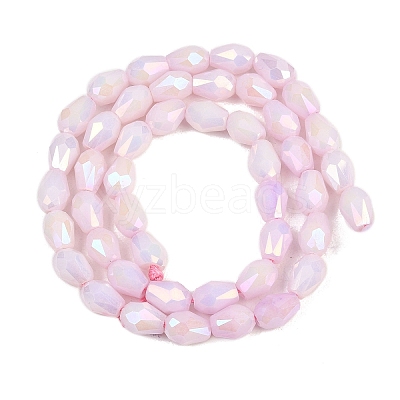 Anti-Tarnish Electroplate Glass Beads Strands GLAA-T025-13A-05-1