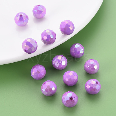Opaque Acrylic Beads TACR-S154-10F-03-1