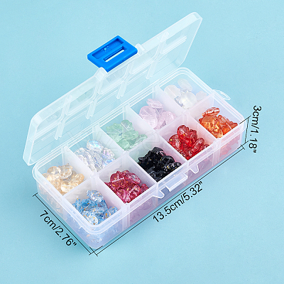 Transparent Baking Paint Glass Beads DGLA-CA0001-01-1