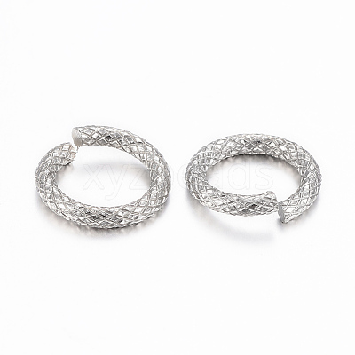 Tarnish Resistant 304 Stainless Steel Open Jump Rings STAS-K155-A-12P-1