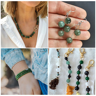 1Strand Natural African Jade Beads Strands G-TA0003-50D-1