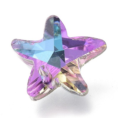Electroplate Glass Charms X-GLAA-H101-B-03-1
