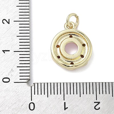Brass Micro Pave Cubic Zirconia Pendants KK-K368-16G-1