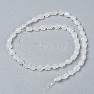 Natural White Jade Beads Strands G-Z006-A34-1