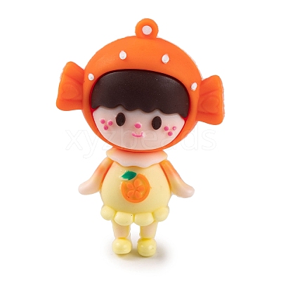 Girl Doll PVC Plastic Pendants KY-S172-12B-1