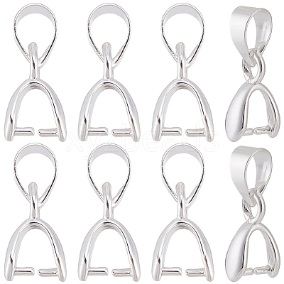 30Pcs Brass Ice Pick Pinch Bails KK-BBC0024-75C-1