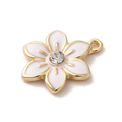 Flower Alloy Enamel Pendants ENAM-A007-06KCG-05-1