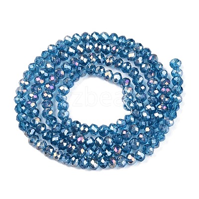 Electroplate Glass Beads Strands EGLA-A044-T2mm-B27-1