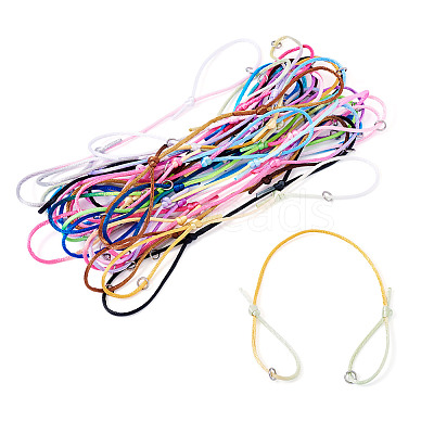 30Pcs 10 Colors Nylon Thread Cord Bracelets Making BJEW-TAC0039-1