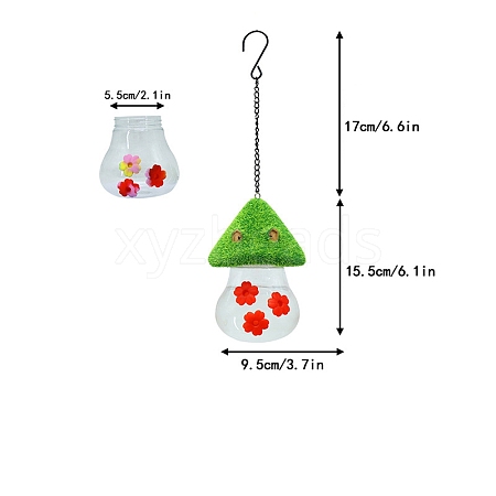 Resin & ABS Bird Hanging Feeder PW-WG45794-01-1